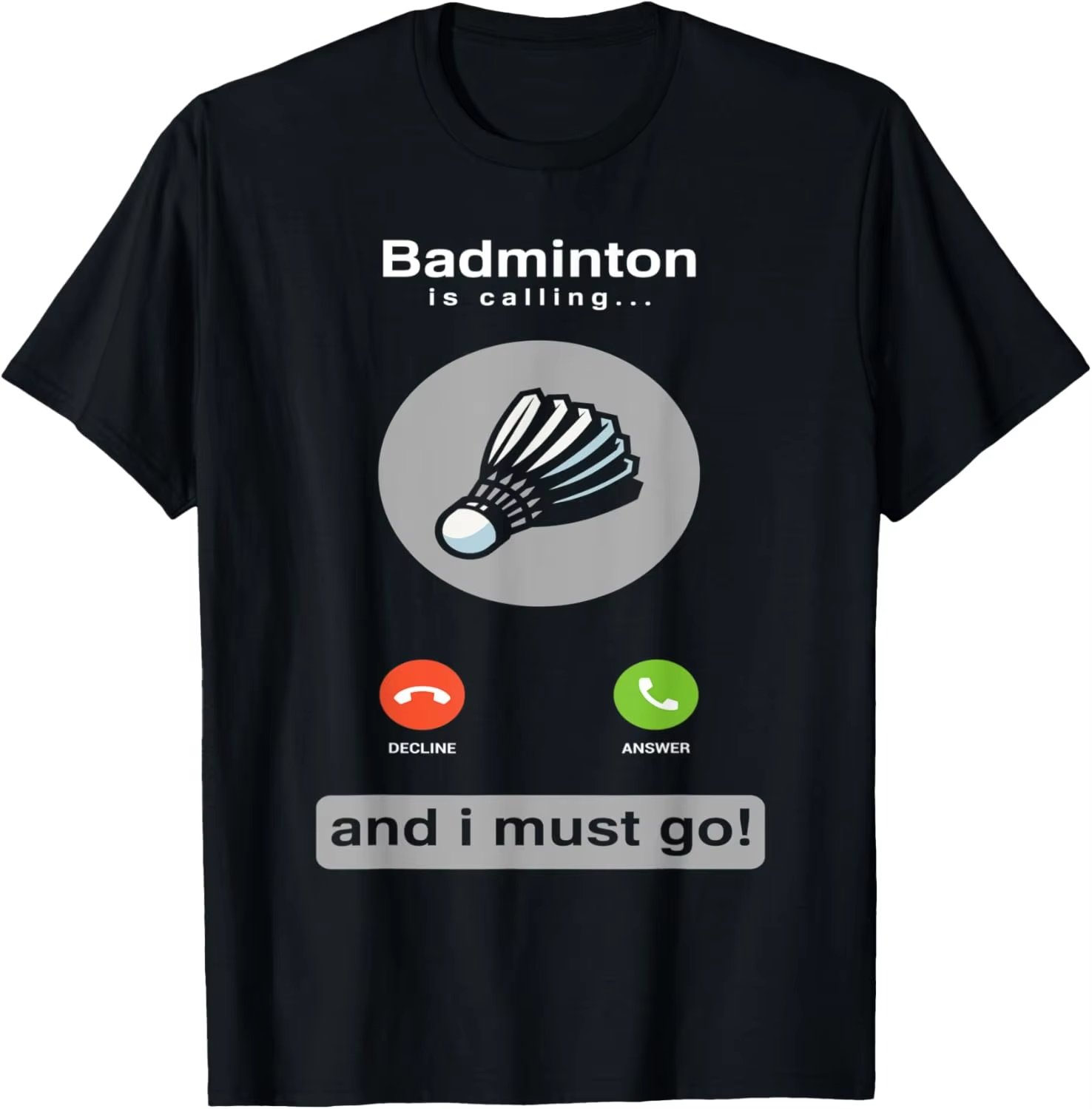 Badminton Quotes Short - 재미있는 배드민턴 셔츠 배드민턴 콜링 쿼트