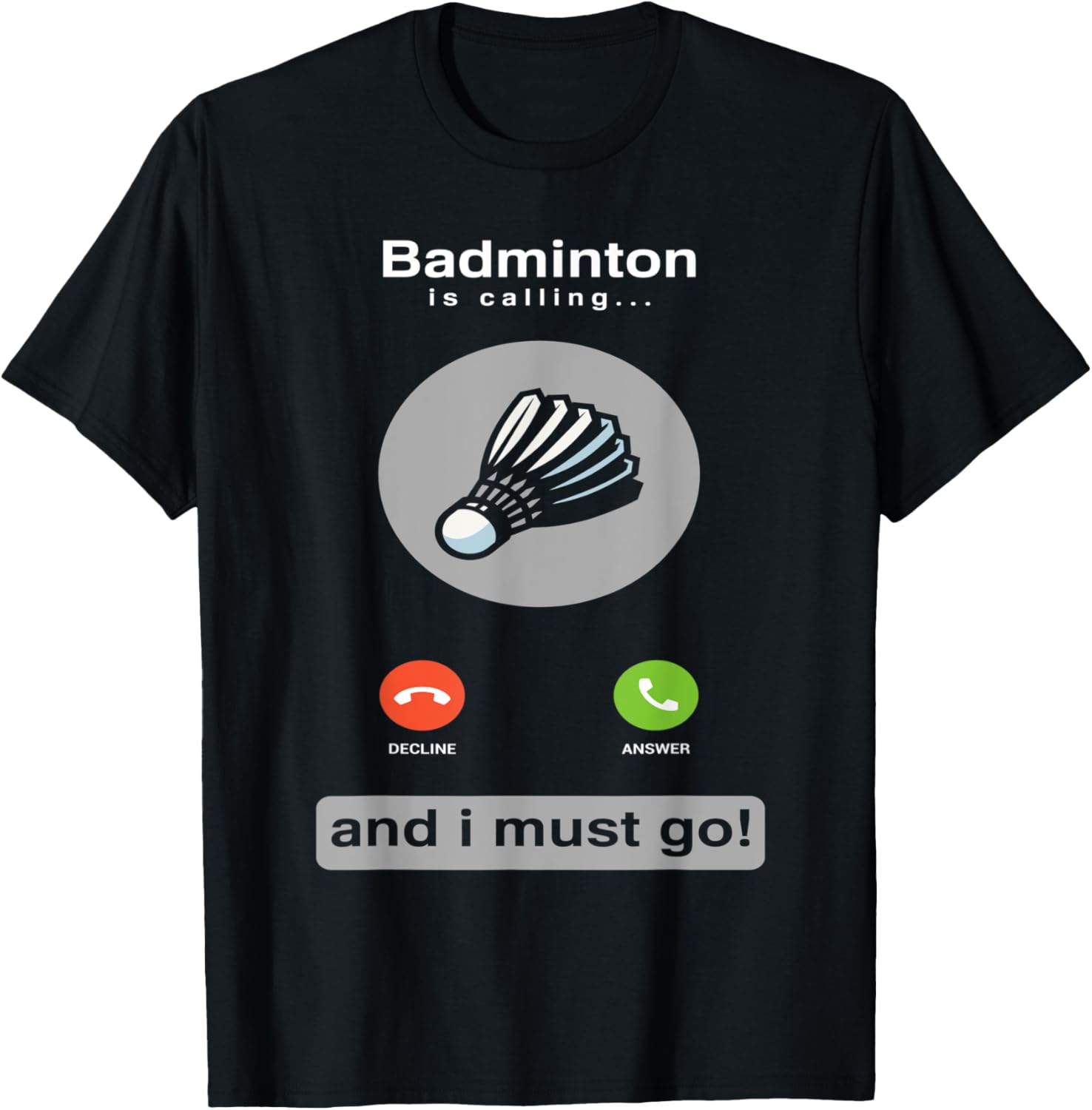Badminton Quotes Short - 재미있는 배드민턴 셔츠 배드민턴 콜링 쿼트