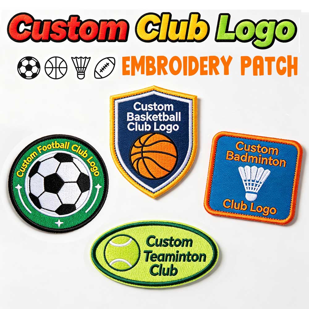 Badminton Club Logo - 맞춤형 클럽 자수 패치 축구 팬