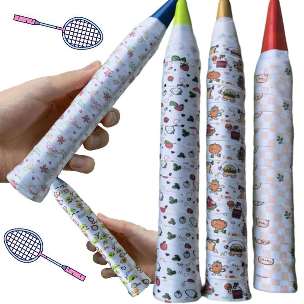 새로운 만화 프린트 배드민턴 라켓 핸들 벨트 미끄럼 방 - Badminton Grip Tape 리뷰 및 가격