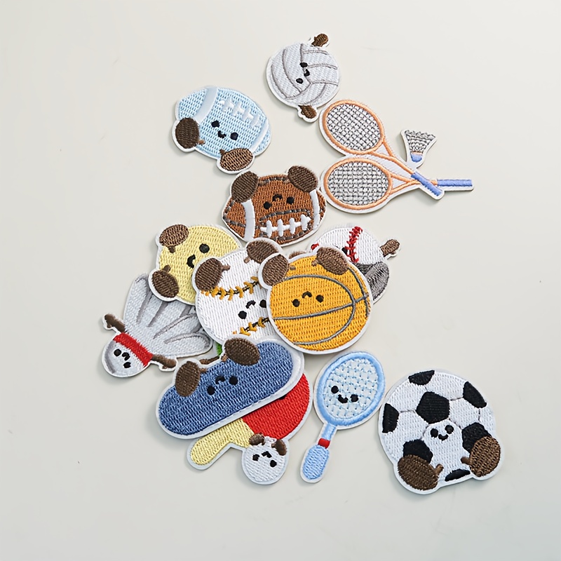 14개 스포츠 자수 패치 배드민턴 라켓 배구 축구 다리 - Badminton Icon 리뷰 및 가격