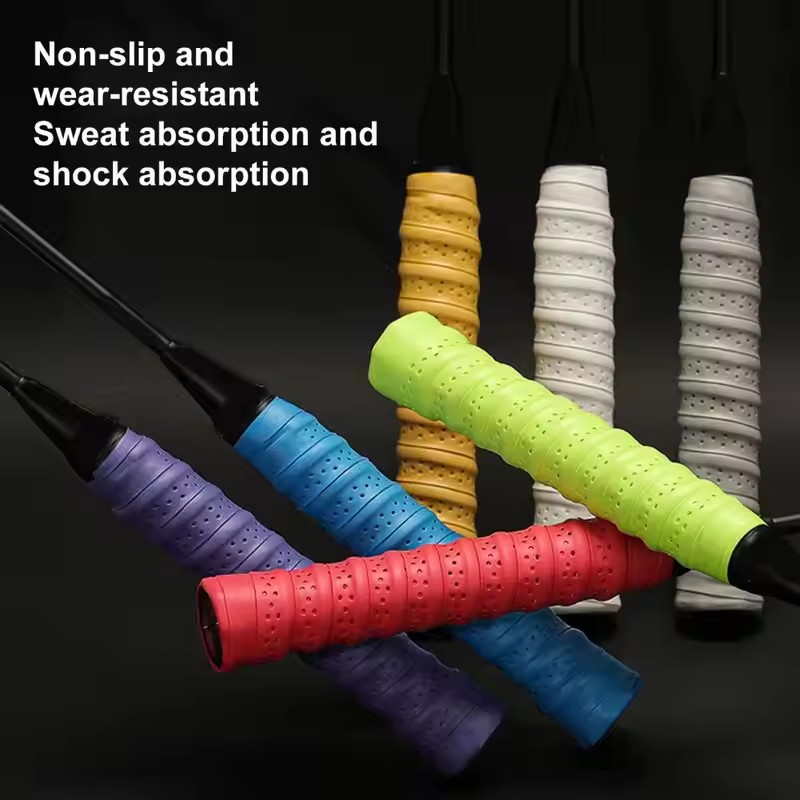 라켓 그립 테니스 핸들 가죽 랩 라켓용 프리미엄 천공  - Badminton Grip Tape 리뷰 및 가격