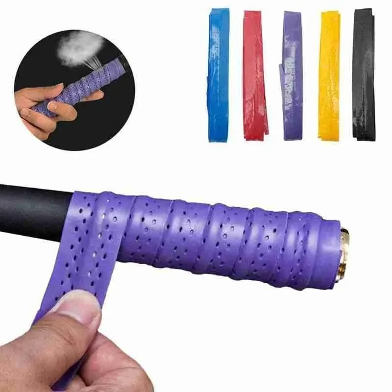 라켓 그립 테니스 핸들 가죽 랩 라켓용 프리미엄 천공  - Badminton Grip Tape 리뷰 및 가격