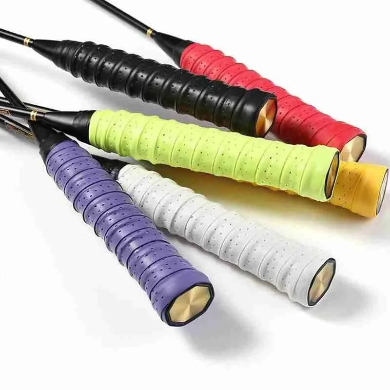 라켓 그립 테니스 핸들 가죽 랩 라켓용 프리미엄 천공  - Badminton Grip Tape 리뷰 및 가격